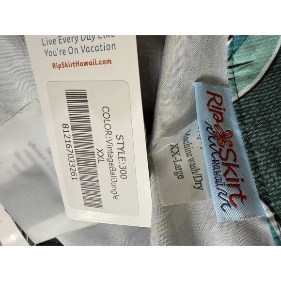 Ripskirt Hawaii Size XXL Bali Jungle Print Wrap Skirt Women’s Long - Picture 3 of 4